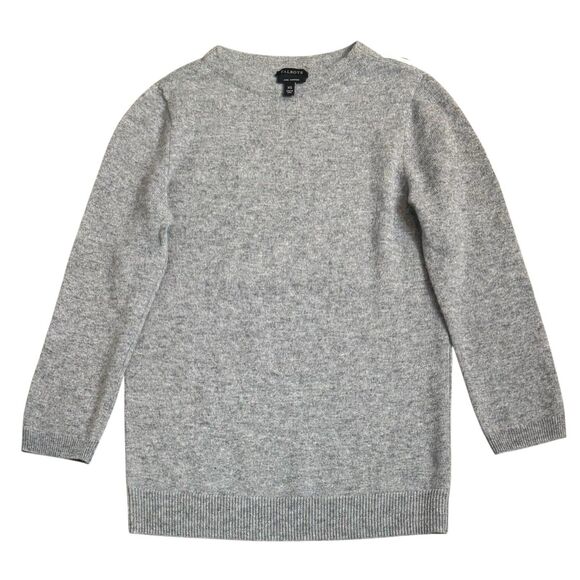Talbots Pure Cashmere Crew Neck Sweater Womens XS Gray Pullover Quiet Luxury - Picture 1 of 4